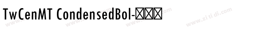 TwCenMT CondensedBol字体转换